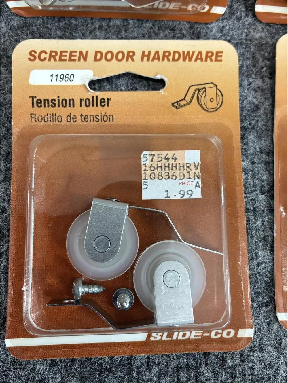 Slide-Co 11960 Screen Door Hardware Tension Roller 2-Pack Lot of 6